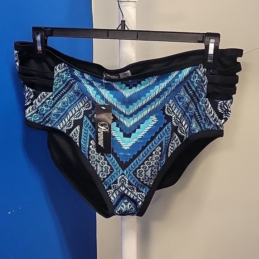 PARAMOUR/NORDSTROM Strappy Bralettte Bikini Top BRA Sz 0X UPF 50+ NEW Sexy!